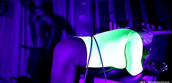 Fucking under neon lights